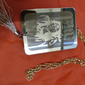 Silver Acrylic Shiv Ji Car Hanging